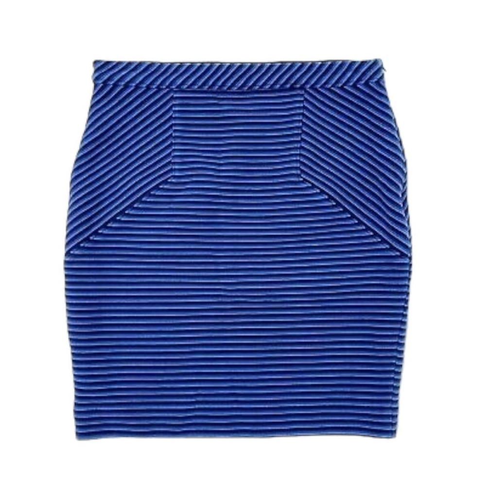 Ann Taylor Women's Navy Blue Stretch Striped Pencil Skirt Size‎ 6